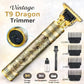 Vintage T9 Professional Trimmer – Close-Cutting T-Blade Hair Clipper for Men - Metal Body